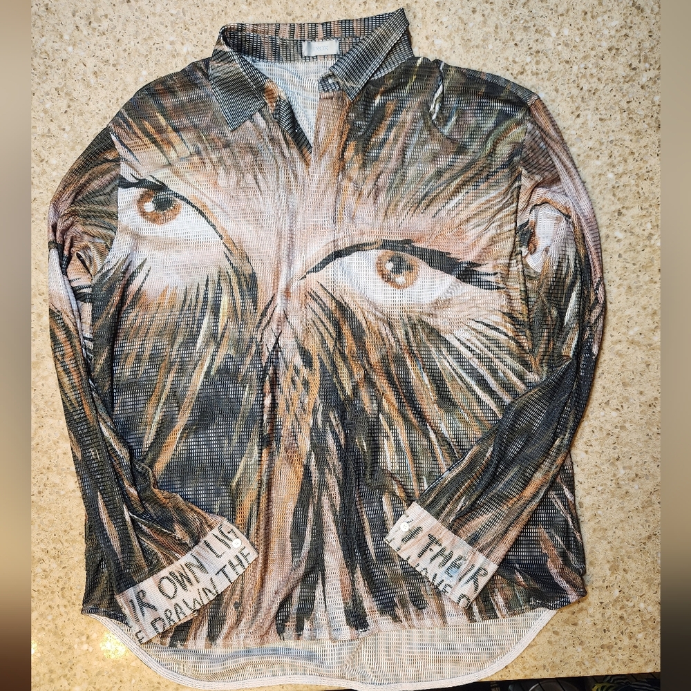 Dior Homme x Raymond Pettibon Mesh Shirt SZ L